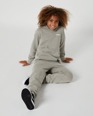Vintage-inspired Kids Hoodie by Alphabet Soup! Heavy brushed back fleece for comfort & a boxy skate fit. Raised puff logo for playful touch. Perfect for skate-loving boys. Fixed hood & front pocket.